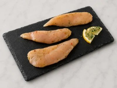 Aiguillettes de poulet marinée thym citron