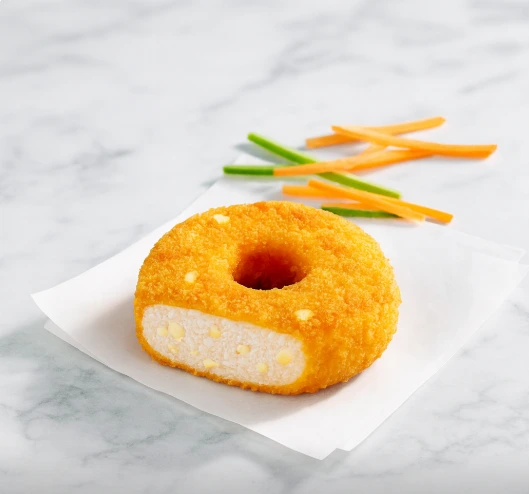 Donuts de poulet aux pépites de fromage fondu