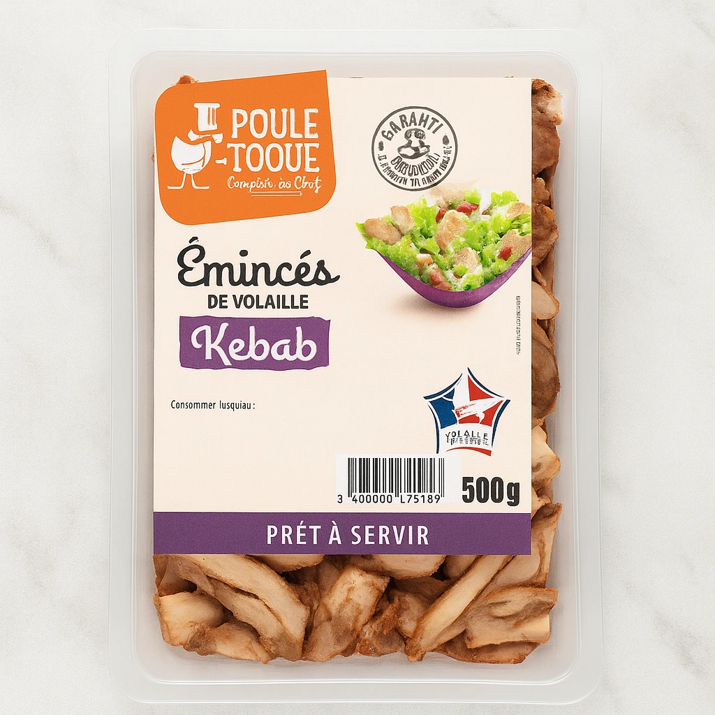 Emincé de poulet - Kebab