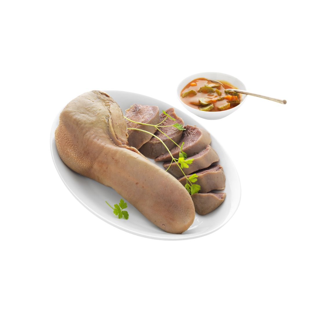 Langue de bœuf cuite (15 % de jus de cuisson)
