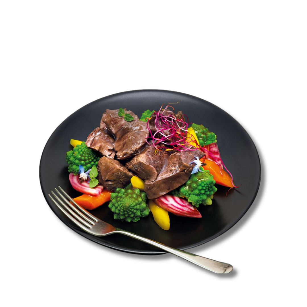 Paleron de bœuf braisé cuit